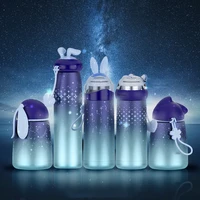 stainless steel thermos cup vacuum lightning rabbit cartoon portable travel water bottle thermos mug gift multi style trendy