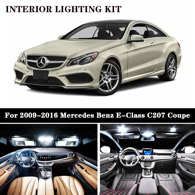 12X фонарь для интерьера автомобиля Mercedes Benz E Class W207 C207 светодиодный внутренний