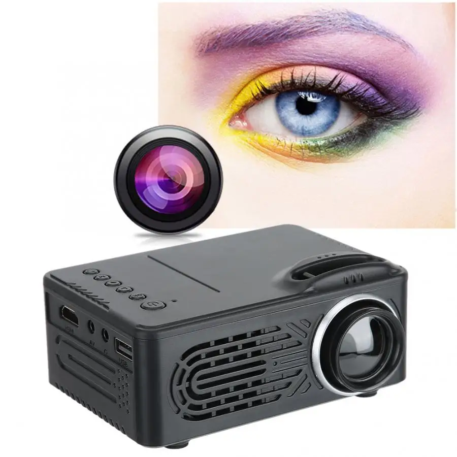 Конференц проектор 814 Многофункциональный Мини цифровой HD черный 1080P 100 240 в мини