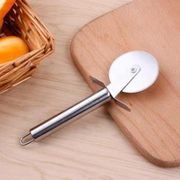 1pc stainless multi function pancake cutters cutter pizza household round knife pizza wheel zq020