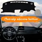 Автомобильный коврик для приборной панели, оригинальный коврик для приборной панели, ковер, Солнцезащитный коврик для Mazda2 Demio Toyota Yaris R iA 2015  2021, аксессуары для зонтов
