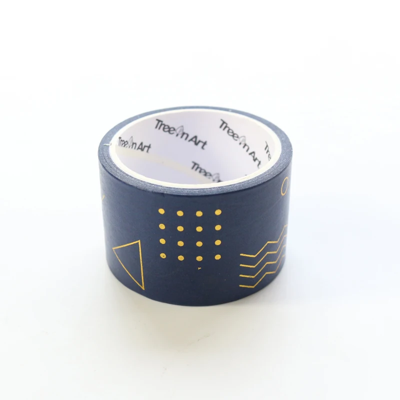Золотой Domikee милые японские Золотая фольга лента для декорации Washi рулон школьников DIY планировщик дневник в стиле Скрапбукинг клейкой ленты 3 см* 5 м - Цвет: Золотой