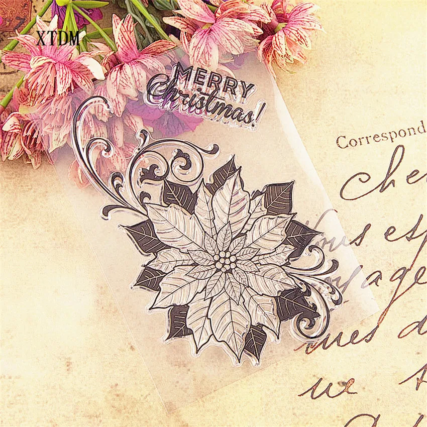 Горячая Распродажа кленовый цветок прозрачные штампы/силиконовые уплотнения