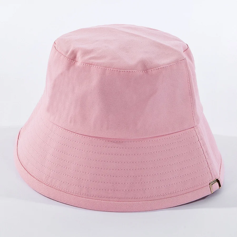 Летняя новая женская металлическая стандартная однотонная шляпа в рыбацком