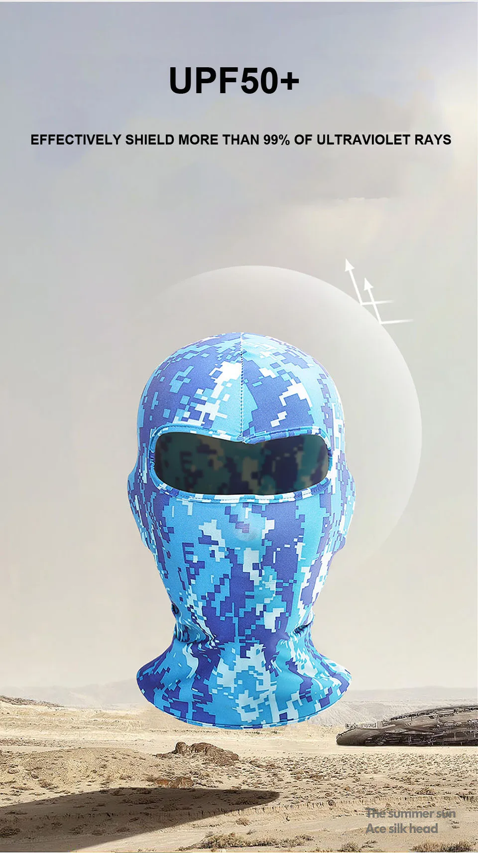 FORLADY Unisex Multifunzione Passamontagna Bandana Maschera con Passanti per Le Orecchie Traspirante Protezione Solare UV Sci Moto
