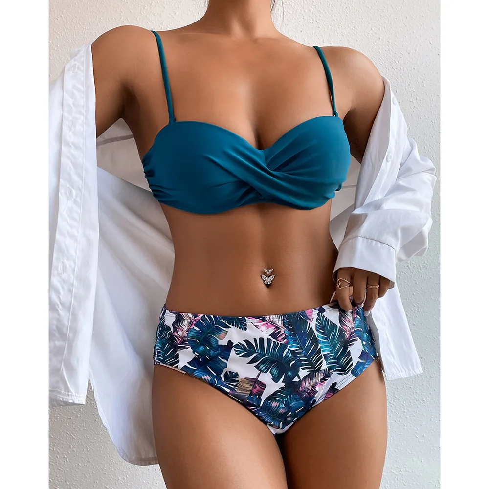 

Bikini 2022 Push Up Women Swimsuits Female Padded Bikini Set High Wasit Swimwear Bathing Suit Swimming Suits Brazilian Biquini