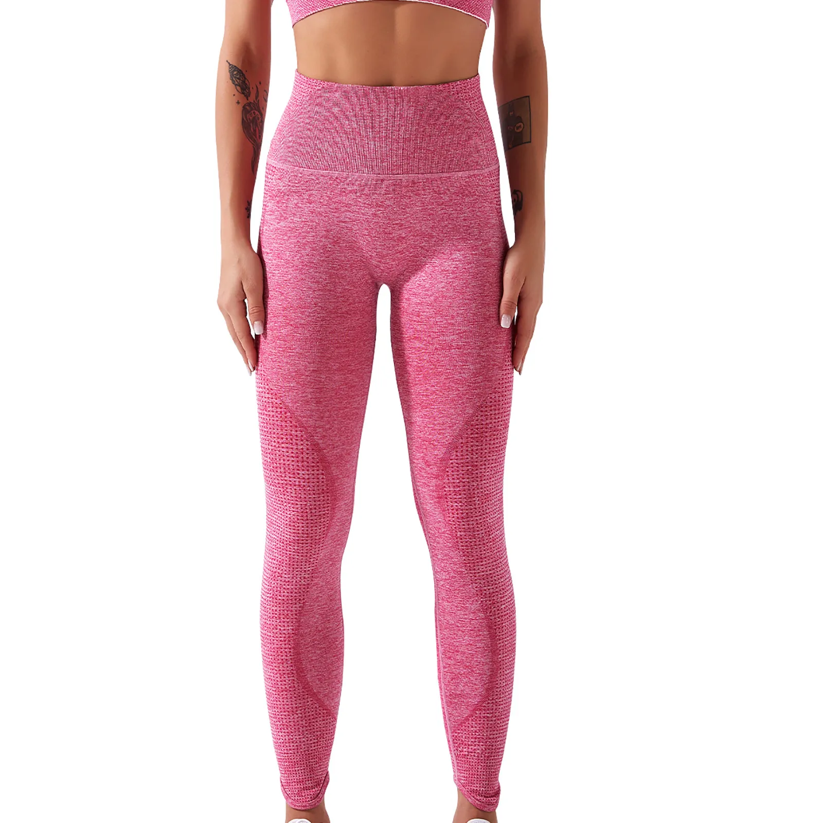 

Seamless High Waistwomen's Quick-drying Yoga Clothes With Pockets Fitness Tights Yoga Pantsstretch Popular