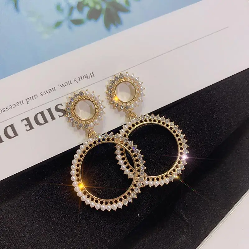 2019 Promotion Oorbellen Pendientes Mujer 925 Fashion Jewelry Earrings Crystal from Swarovskis Design Attractive Woman Charm | Украшения и
