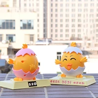 funny shaking head dancing little chick desk home office car interior decoration bobble head doll dancing toy