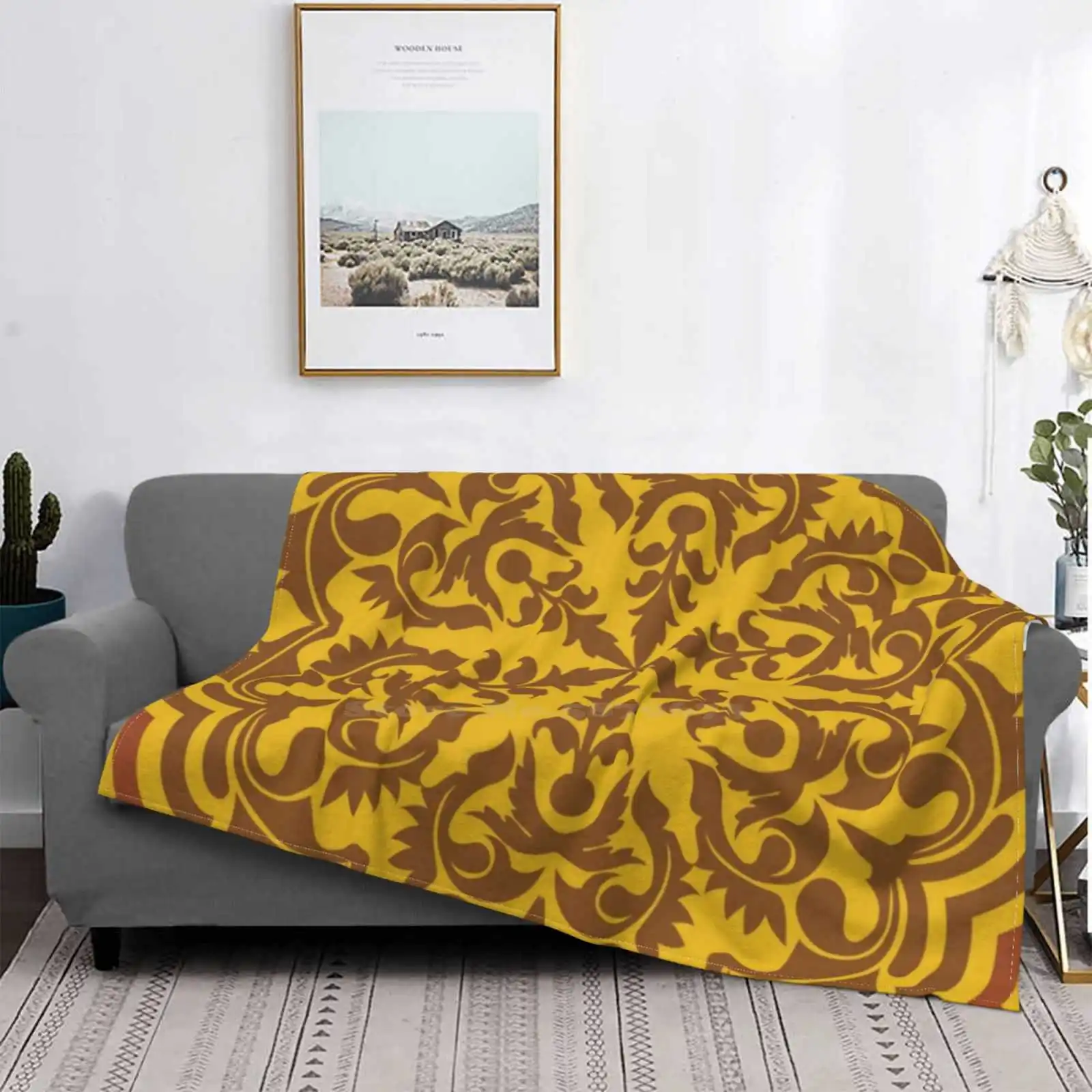 

Красивые золотые оттенки Ele Al, низкая цена, новый принт, новинка, модное мягкое одеяло Ele, красивый Al бесшовный узор