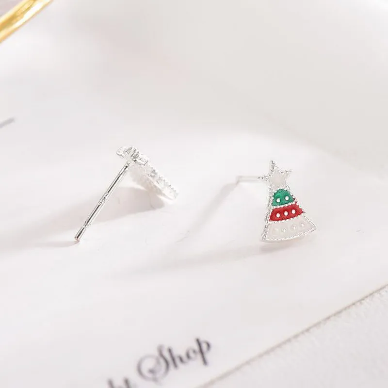 Много стилей модные ювелирные изделия для девочек эмаль Рождественская елка