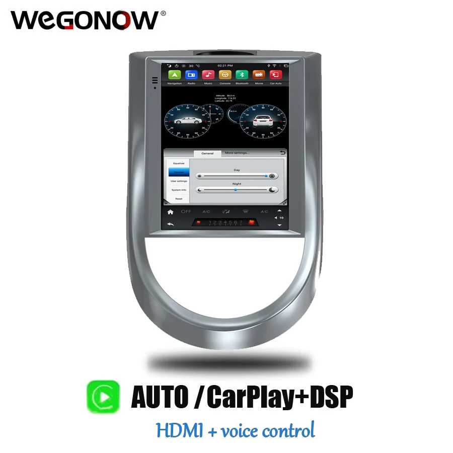 DSP IPS PX6 Carplay Голосовое управление Tesla 9 7 &quotAndroid 0 4 Гб 64 Авторадио GPS-навигация BT5.0 для