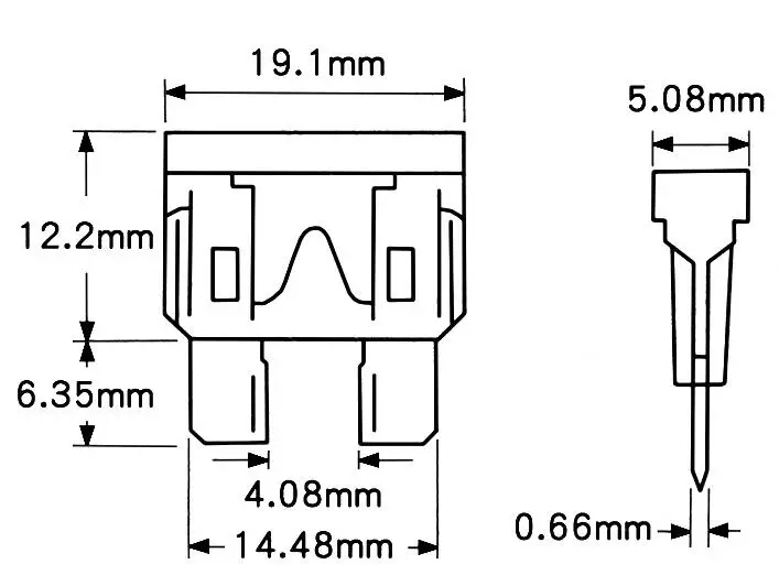 Предохранитель для автомобиля грузовика ATC 1 А 2 3 5 100 10 15 20 25 30 35 40 - купить по