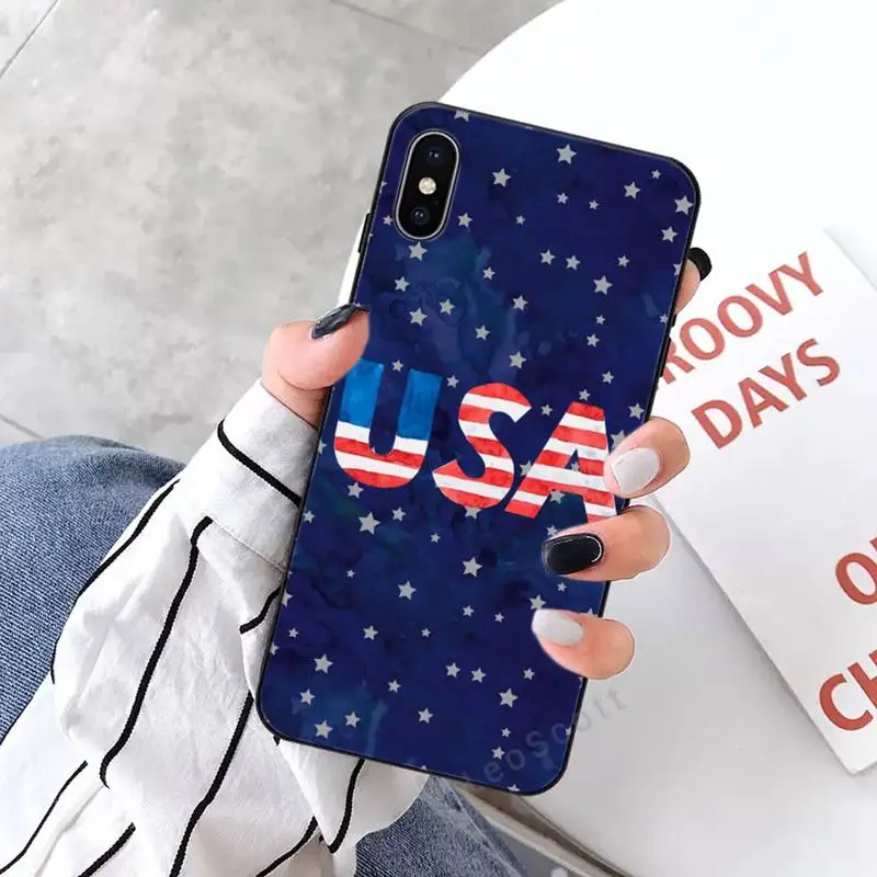 

America USA Flag Novelty Phone Cases for iPhone 11 12 mini pro XS MAX 8 7 6 6S Plus X 5S SE 2020 XR
