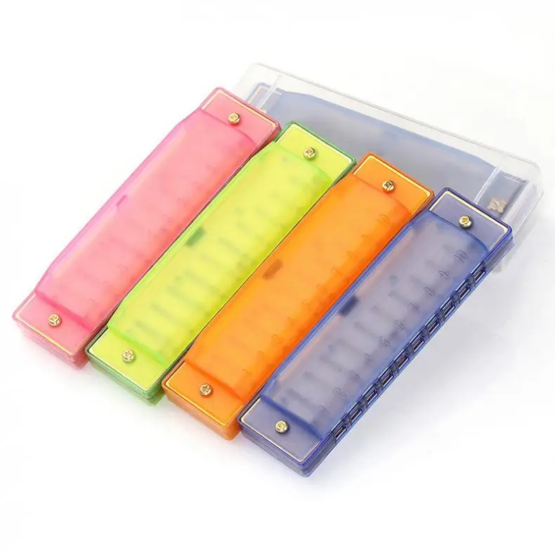 

Harmonica 10 Hole 20 ToneC Blues Harmonica Colorful ABS Resin Mouth Organ Children