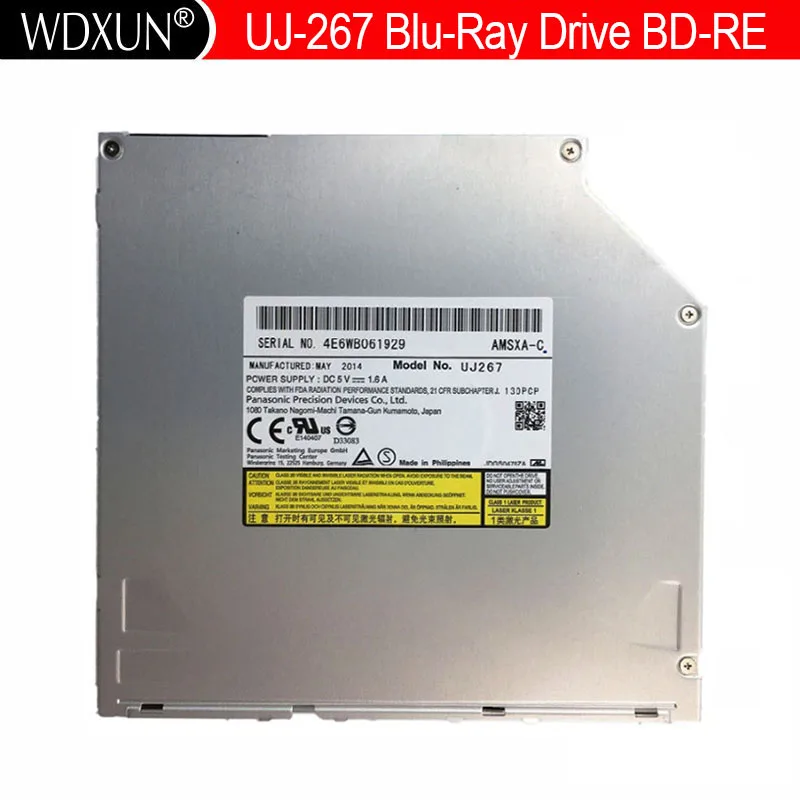 Orignal NEW bluray drive internal BD-RE uj-267 6X SATA 9.5mm bluray burner for Panasoni UJ267 SATA Slot in Blu ray Burner