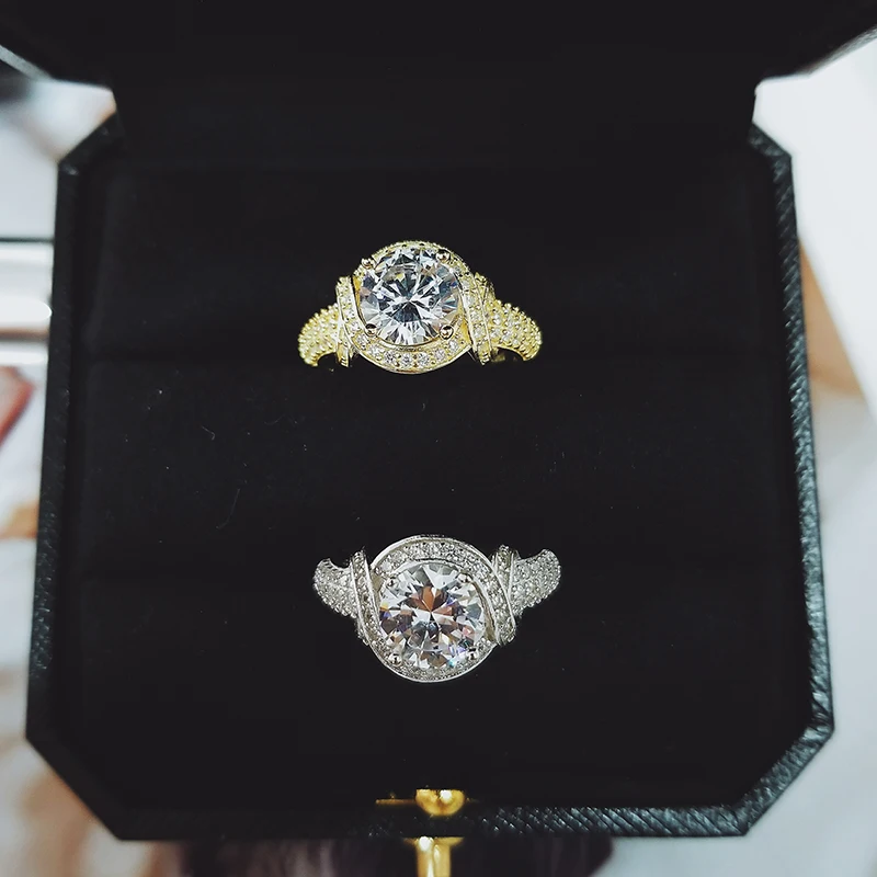 Оригинальный дизайн 925 стерлингового серебра принцесса вырезанное кольцо для