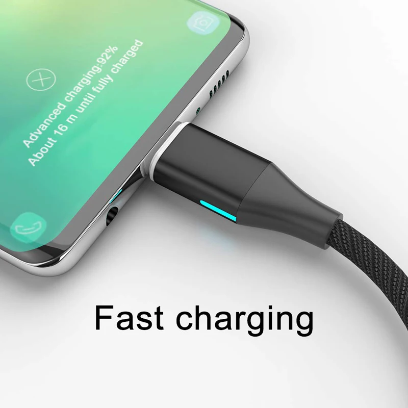 CANDYEIC 3A Быстрый зарядный Магнитный кабель для huawei mate 30 OnePlus 7T OPPO Reno Ace vivo NEX 3 кабель зарядное устройство Micro USB C провод