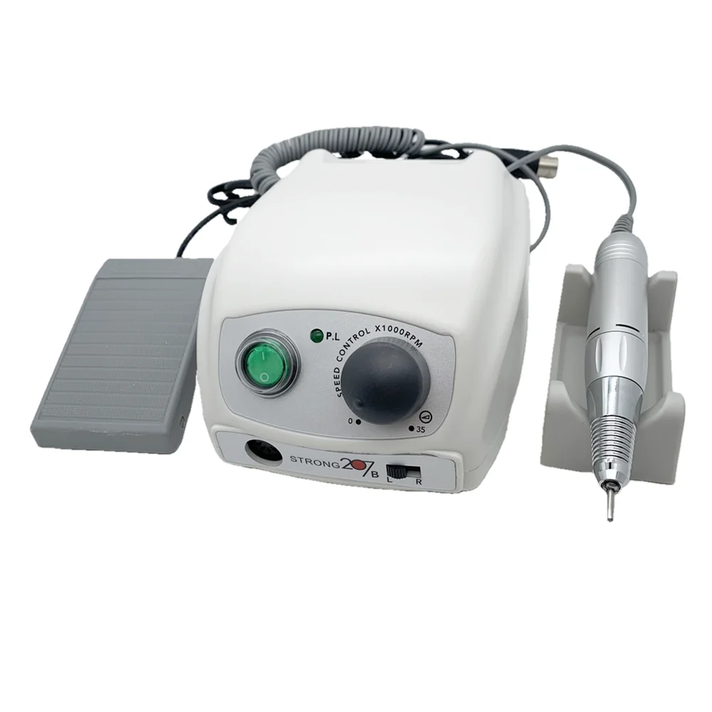 

Strong 207b 65W control box 35000RPM Nail Drill Nails Art Tool Handpiece Nail File Equipment manicure machine Nail File Set