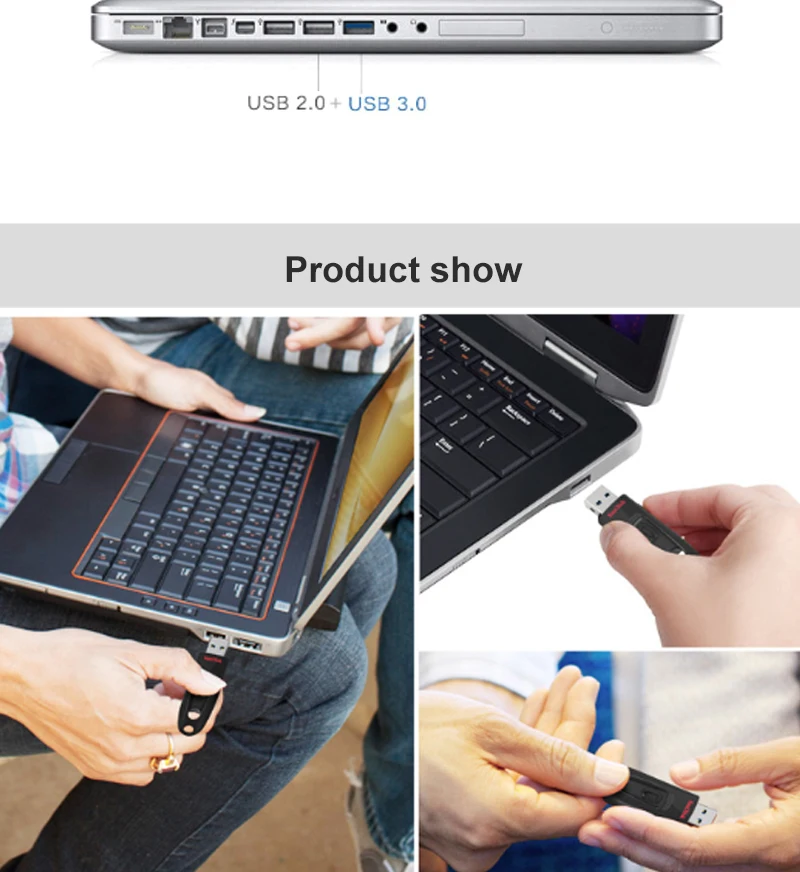 SanDisk USB флеш-накопитель 32 ГБ Флешка 16 Гб 64 Гб 128 ГБ CZ48 USB3.0 USB флешка Флешка для ноутбука