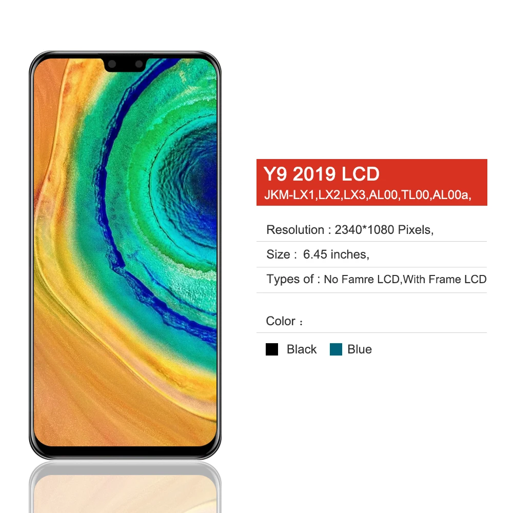Y9 2019 сенсорный экран для Huawei ЖК рамка Enjoy 9 Plus JKM LX1 LX2 LX3 в сборе|Экраны мобильных