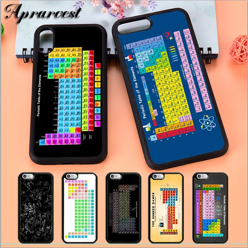 Aprarvest химия колледж Периодическая таблица наука чехол для телефона iPhone 5 5S SE 6 6S 7 8