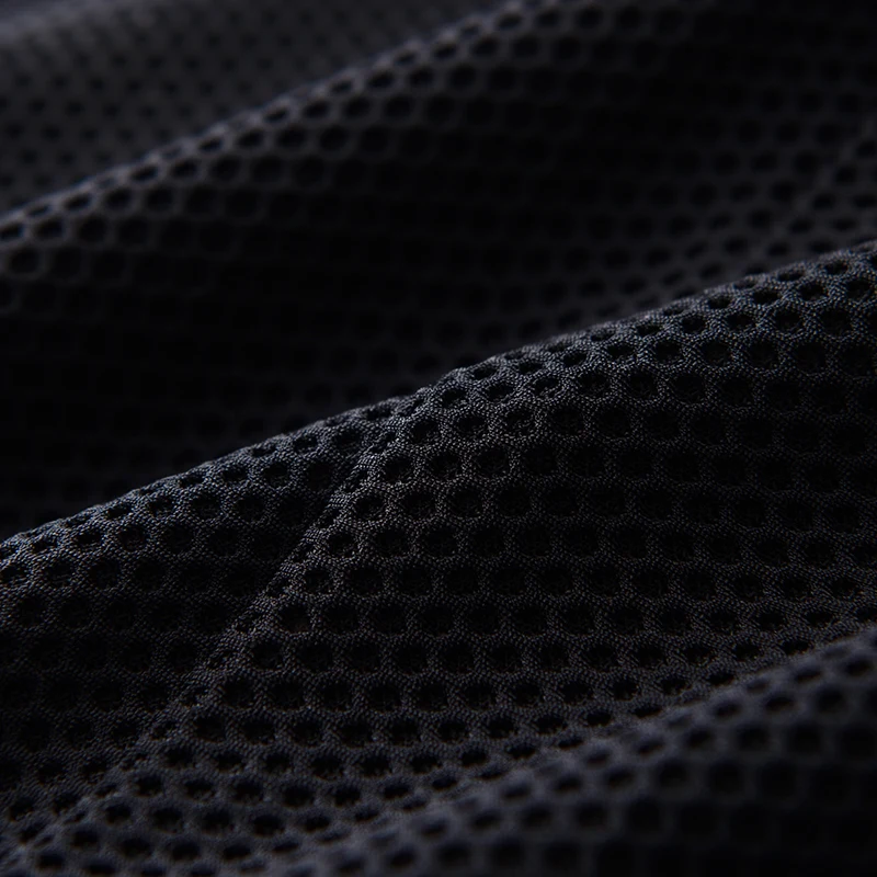 

Summer Thin Mesh Fabric Zipper Stand Collar Short Sleeve T-shirts New Arrival Ventilate Balck Mens T-shirts Plus Size 4XL
