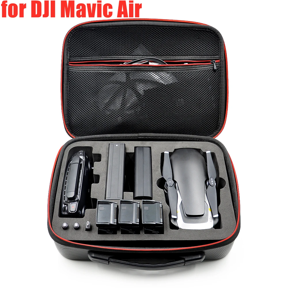

PU Storage Bag Carrying Case for DJI Mavic Air Drone Waterproof Dust-proof Handbag Case Protective Box Shoulder bag Suitcase