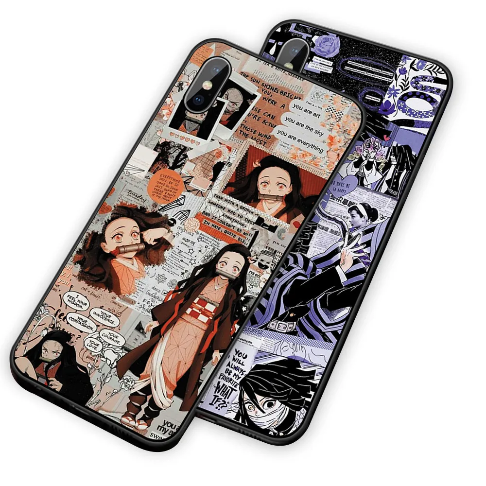 Kamado Nezuko Kimetsu no Yaiba Demon Slayer Силиконовый ТПУ чехол для телефона для iphone XR X XS MAX 5 5S 6 6S 7 8 Plus