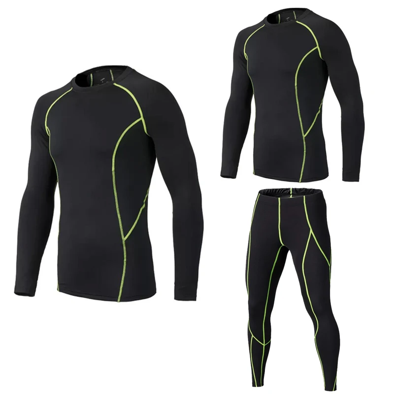 Спортивная одежда Fysupotsu термобелье для мужчин мальчиков компрессионная рубашка