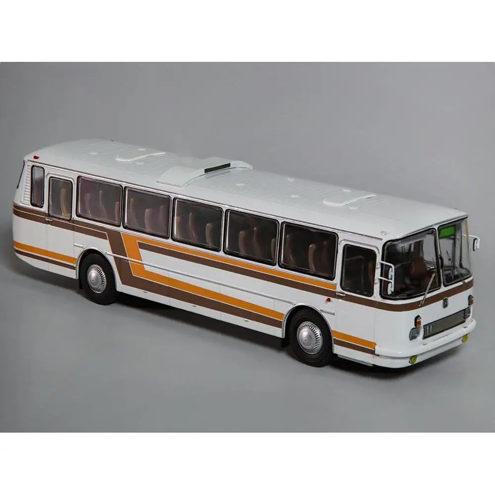 Масштабная модель 699Р белый с цветными полосами 1:43 Classicbus автобус игрушка ретро