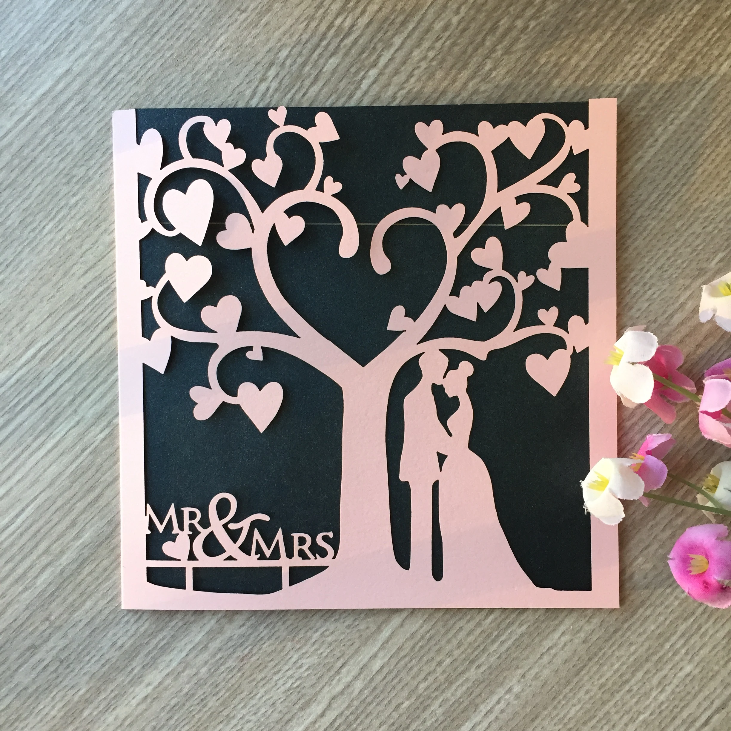 Свадебное приглашение г-н и миссис 100 шт. бумажные жемчужины 2020 для романтических