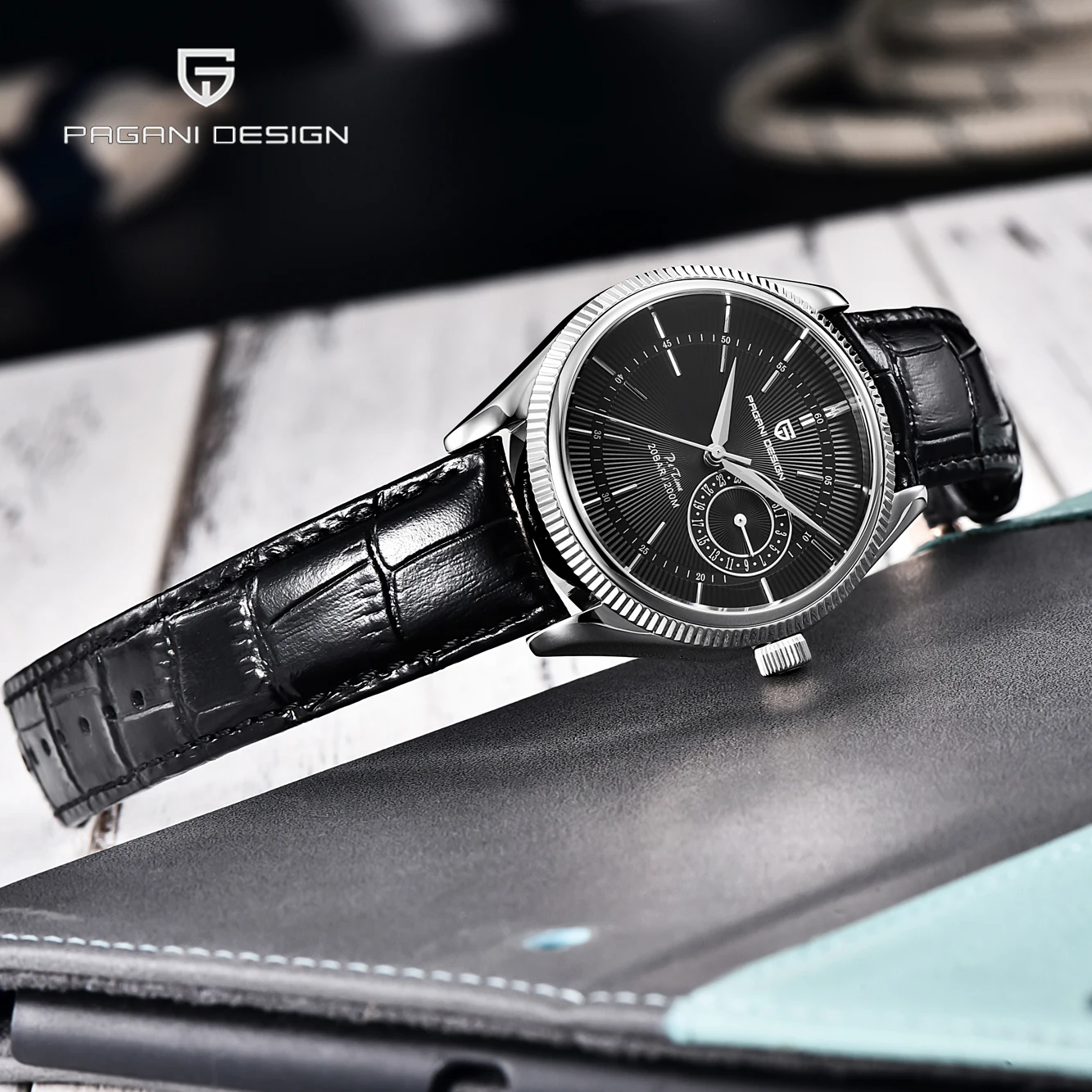 Pagani Design 2021 Fashion Business Men' Quartz Watch Sapphire Glass High Quality Leather Waterproof Calendar Watch Reloj Hombre enlarge