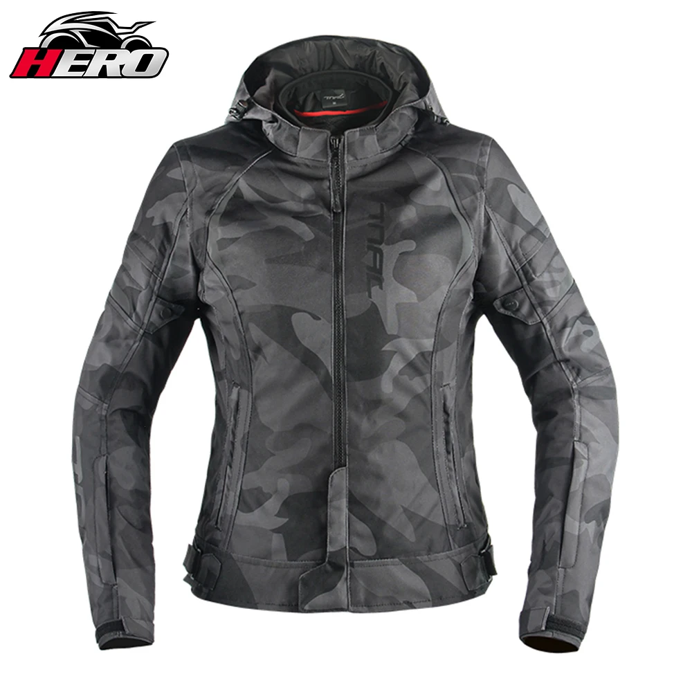 

TNAC Women Motorcycle Winter Jacket Warm Waterproof Riding Clothing Racing Body Safety Suit Built-in Protective Gears and Liner