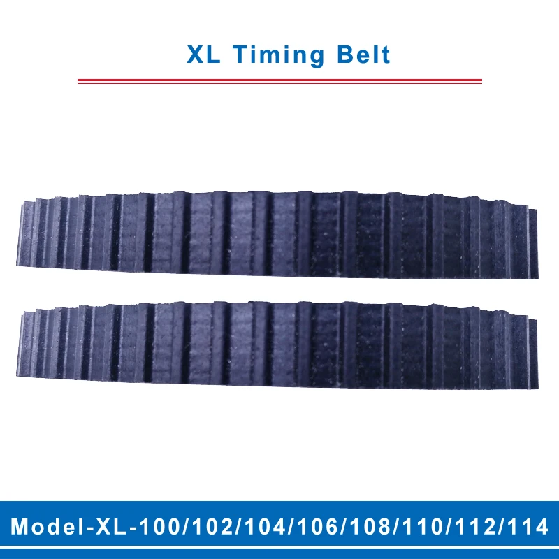 

XL timing belt model-102XL/104XL/106XL/108XL/110XL/112XL/114XL belt teeth pitch 5.08mm width 10/15mm for XL timing pulley