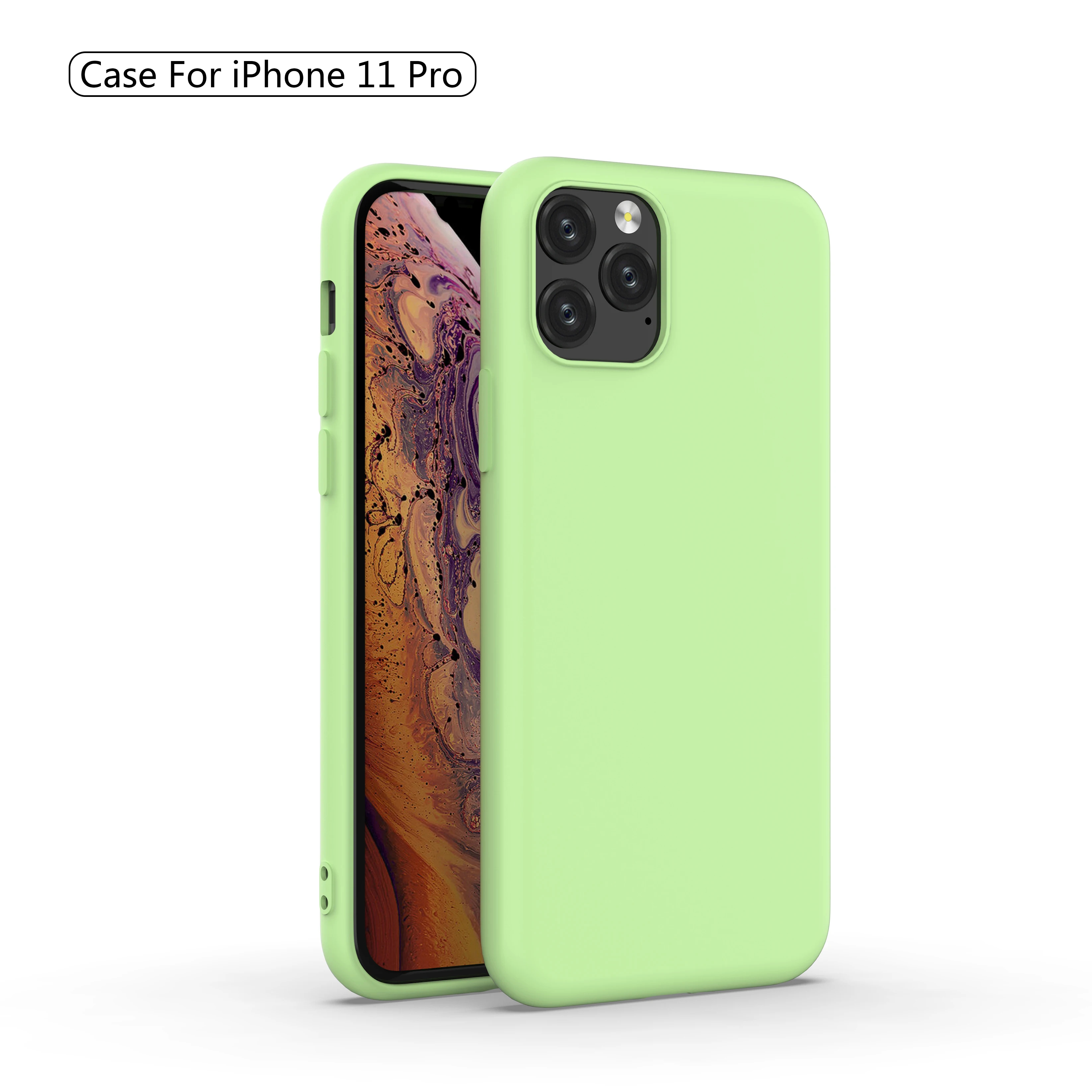 DATALAND original liquid silicone phone case for iPhone 11 Pro Max 6 6S 7 8 Plus X XR XS iphone Soft TPU Phone Back Cover Shell |