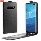 Вертикальный чехол-книжка для Samsung galaxy S21 Plus S20 Ultra S20 FE S10 Plus S10 5G S8 S9 Plus, кожаный чехол-сумка для телефона
