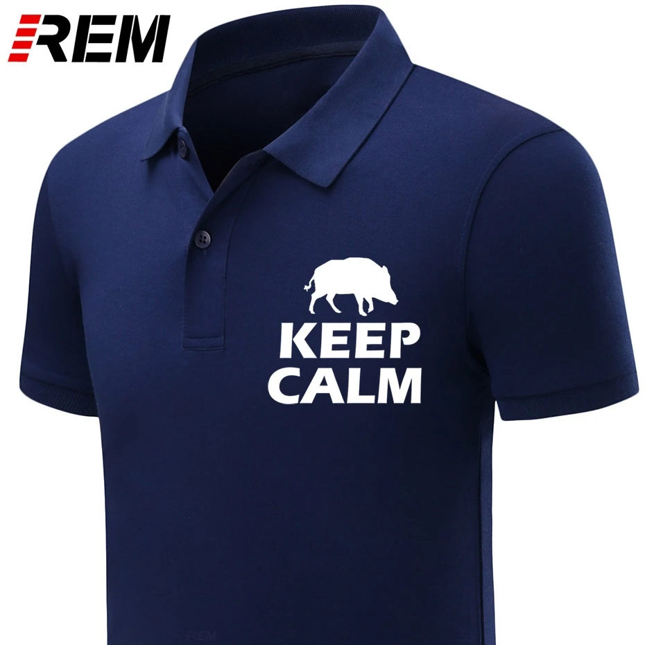 

mens polos shirt Keep Calm And Love Boar polo-Shirt Men Streetwear Oversized Short Sleeve Round Neck Hip Hop shirt Camiseta