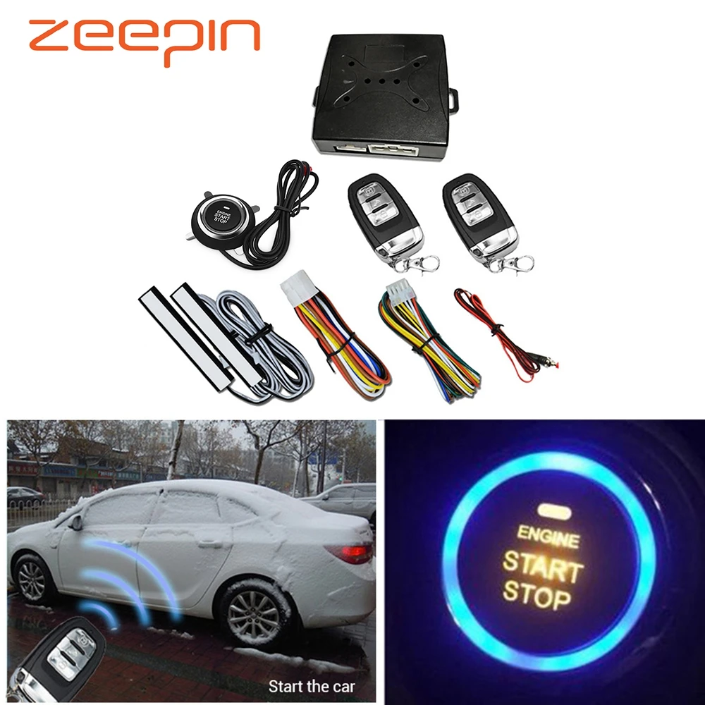 12V автосигнализации Системы s безопасности без ключа система входа