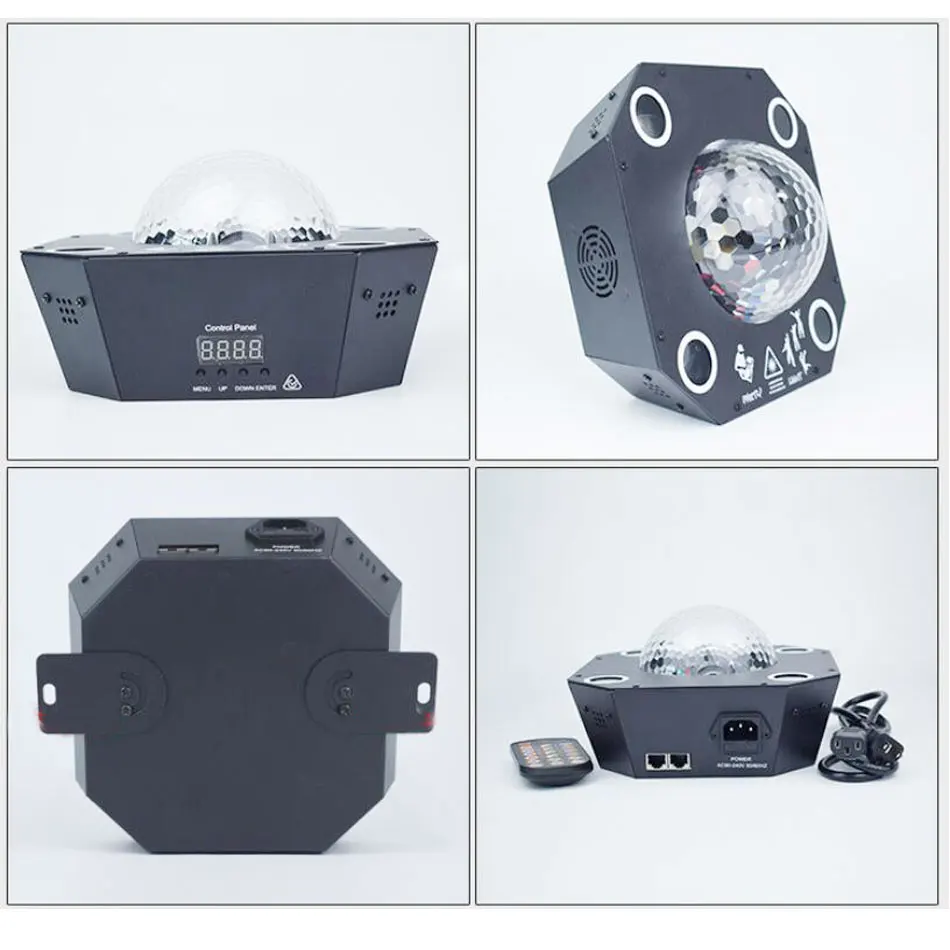 Светодиодный сцсветильник свет 4 в 1 лазерный стробоскосветильник Хрустальный