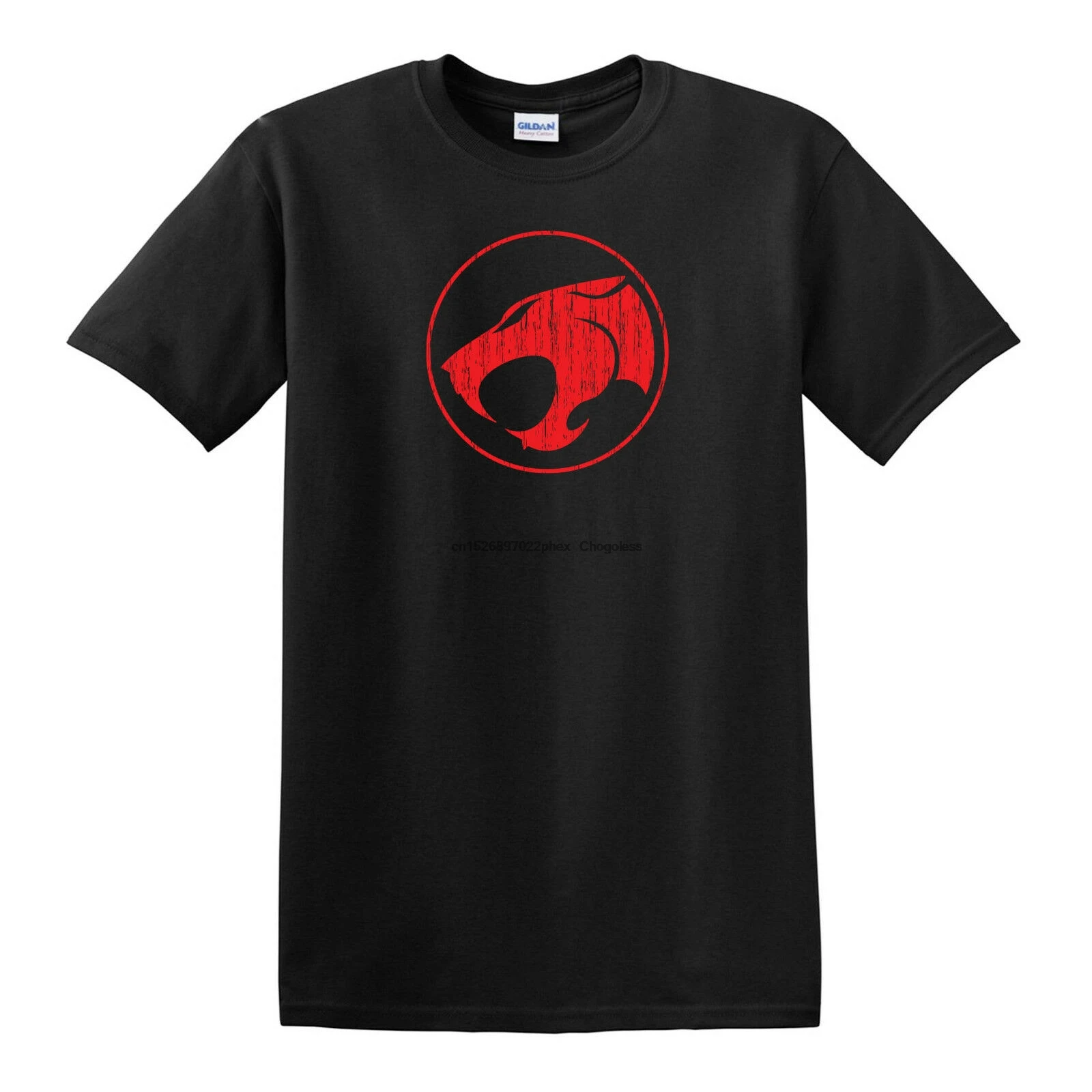 Потертая Футболка с принтом Thundercat-80-х мультфильмов | Мужская одежда