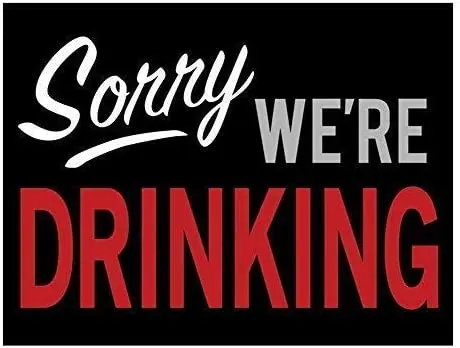 

Tin Sign Sonny We're Drinking 12x8 Inches Metal Funny Novelty Signs Vintage Style Wall Decor Man Cave Bar Pub