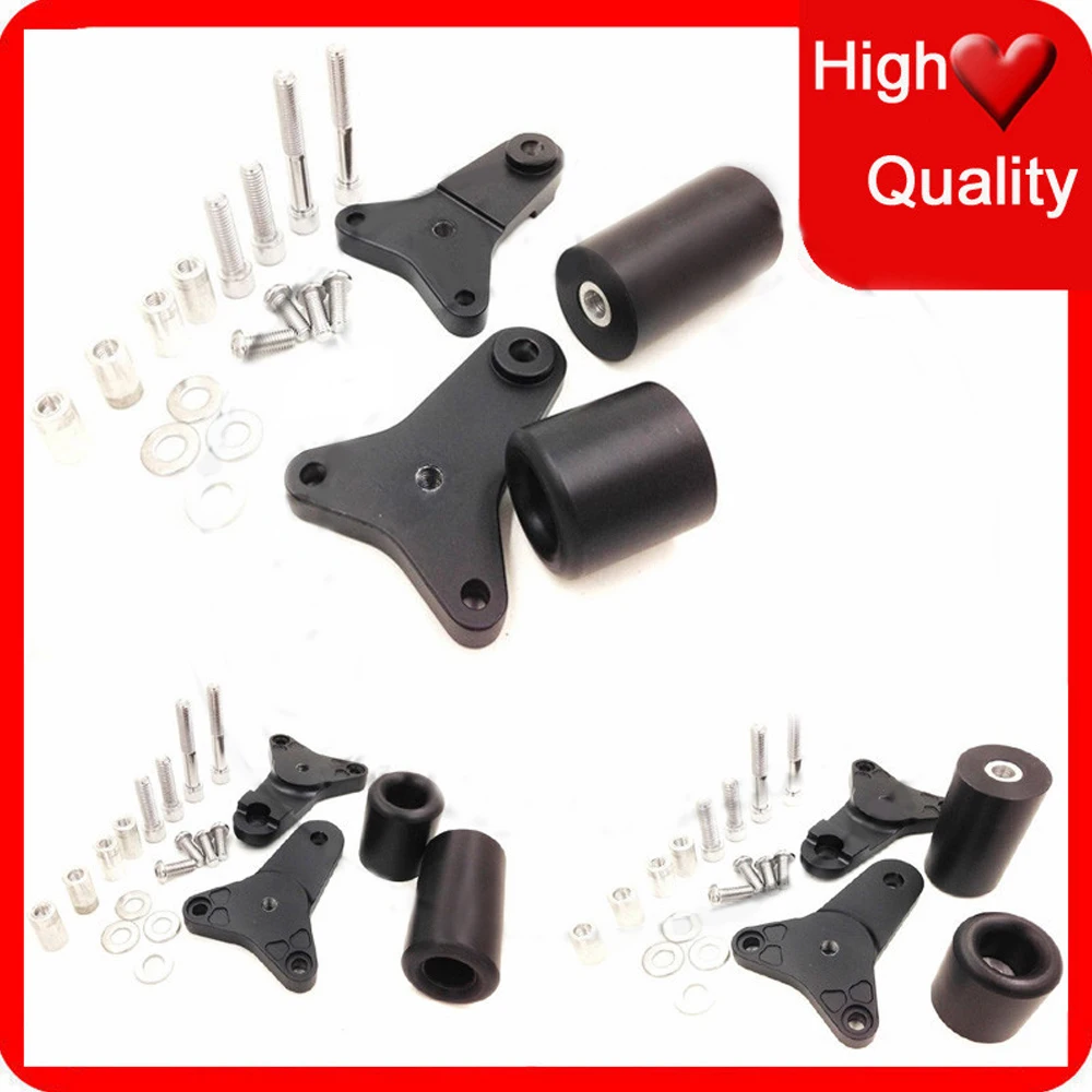 Мотоциклетные черные ползунки без обрезания защита от ударов и падений для Suzuki