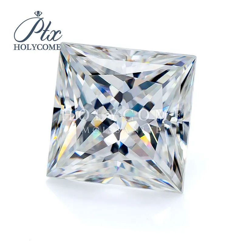 

Super White color square princess cut 8*8mm moissanite loose stones wholesale