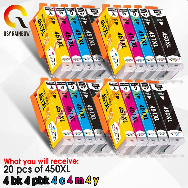 

Compatible For Canon 450 451 Ink Cartridge For PGI 450XL CLI 451XL For PIXMA MG6340 MG7140 MX924 IX6840 IP7240 Ink jet Printer
