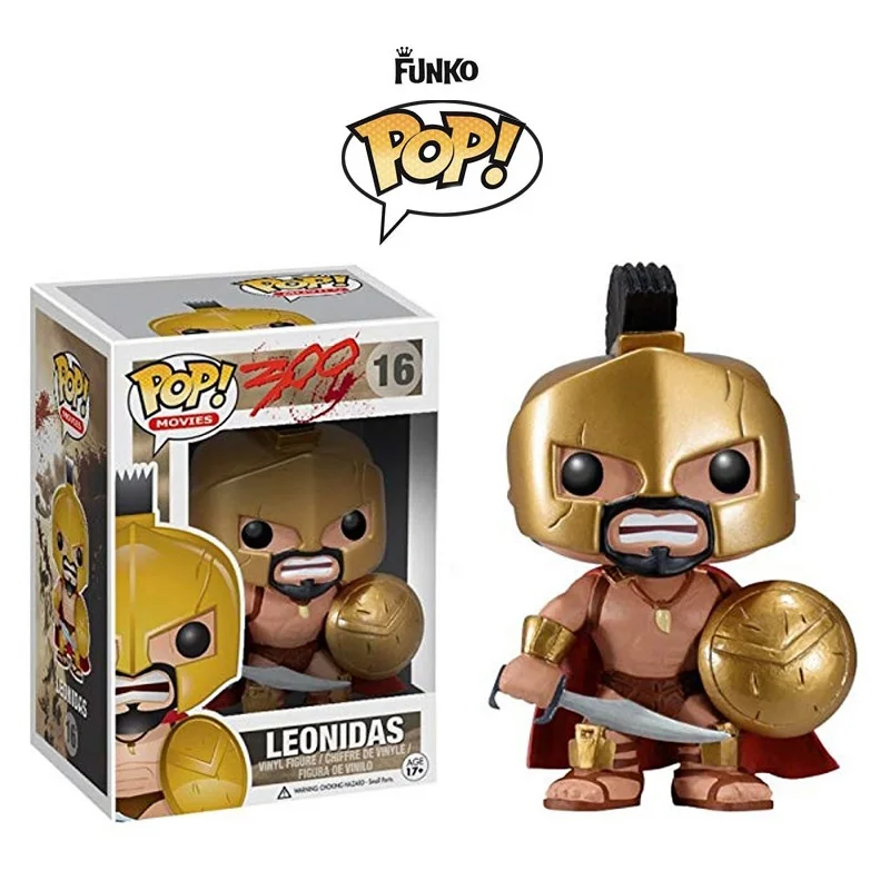 Funko pop King Leonidas 300 16# экшн-фигурка коллекция Фильм Виниловые экшн-игрушки Фигурки Коллекционная модель игрушки для детей