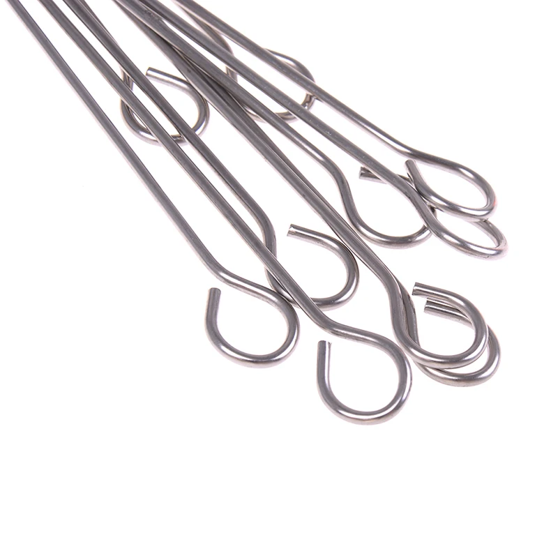 10 шт. круглые палочки из нержавеющей стали для приготовления мяса на улице | Дом и
