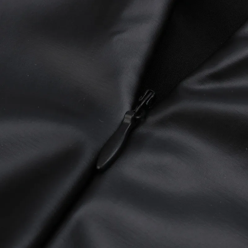 Женский комбинезон из искусственной кожи черный латекса облегающий эротический