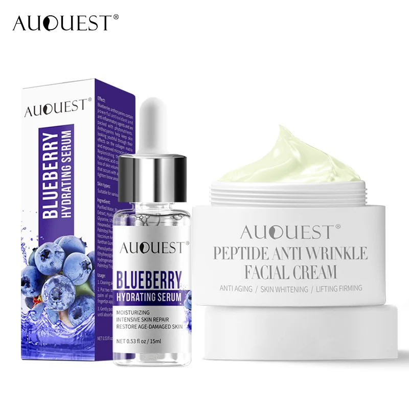 

AuQuest Radiant Skin Night Cream Shrink Pore Berry Antioxidant Face Serum Peptide Anti-Wrinkle Aging Cream Face Care