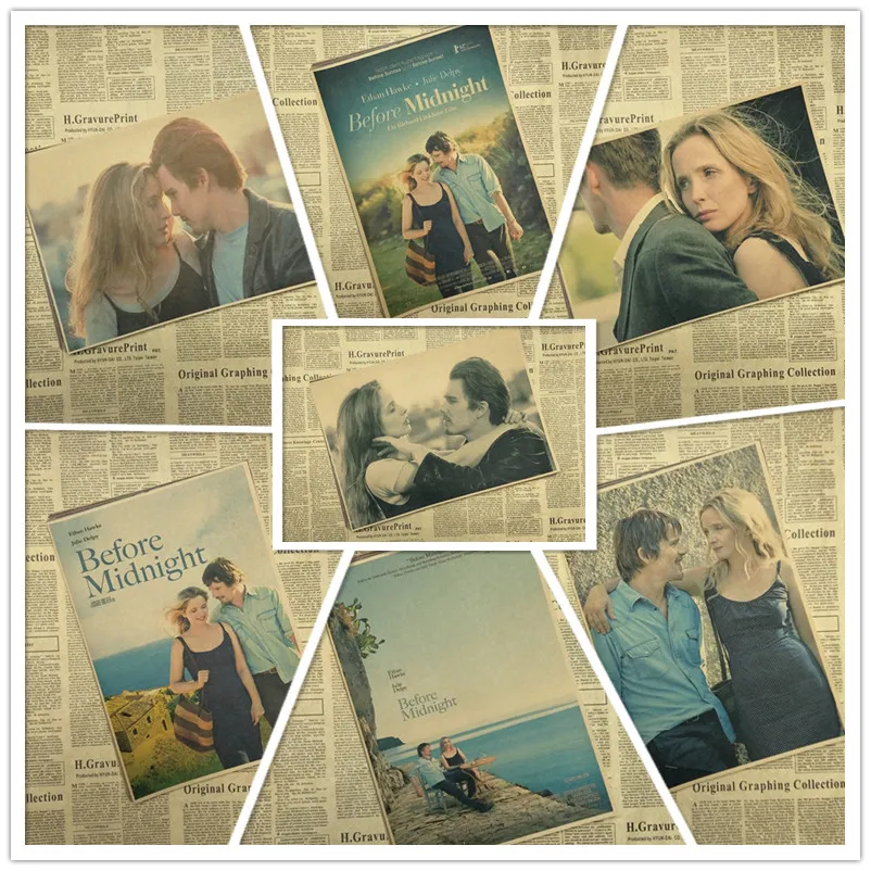 Before Midnight Retro Poster kraft paper Printed Wall Posters For Home Bar Room Decor | Дом и сад